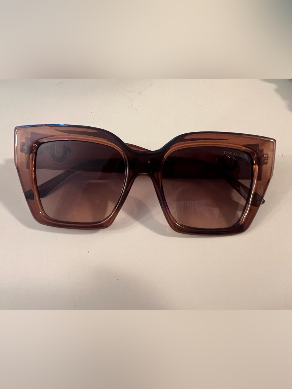 Classic Brown Oversized Square Sunglasses - True Religion